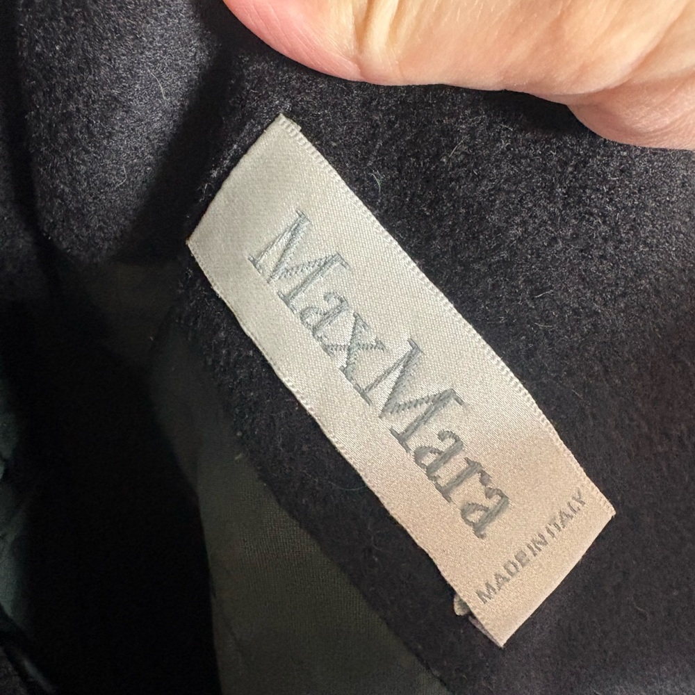 Max Mara icon Coat double breasted black wool cashmere 101801 made in Italy - Picture 5 of 6